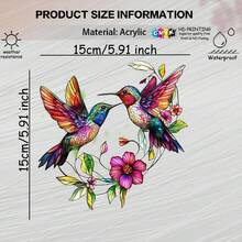 Hummingbird Sunshine Catcher, Suitable For Windows And Gardens - Unique Housewarming, Birthday Gift, Great Choice For Her, Outdoor Boho Decor - Multicolor - View 5