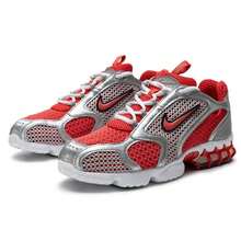 Nike 男士 AIR ZOOM SPIRIDON CAGE 2 缓震运动鞋，轻便透气跑步鞋，减震耐穿休闲鞋，CJ1288-600 - 軌道紅/軌道紅/白/金屬銀/黑 - 查看 9