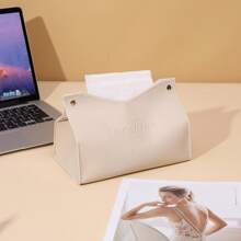 1pc Leather Tissue Box Waterproof Kitchen Accessories,Decorative Tissue Box,Napkin Holder For Table,Tissue Box Bathroom