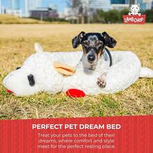 Multipet Lamb Chop Dog Plush Toy - Squeaky Toy For All Dogs - Extra Soft Plush - Stuffed Animal Dog Toy For Cuddling & Playing - Cute Pet Toy (6", Cream)