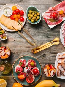 5pcs-Luxury Golden Mini Serving Tongs, Premium Stainless Steel Sugar Cube Tongs, Ice Tongs, Stainless Steel Food Tongs For Household, Perfect For Snacks/Appetizers/Candies/Cheese/Charcuterie Boards/Tea Parties/Mother's Day/Weddings/Housewarming, Mirror Polished,Halloween, Christmas, Thanksgiving, Harvest Festival, Autumn Decorations, Gifts