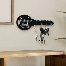 (Key Hook) 1pc Key Holder Wall Mount Key Holder Coat Rack Wall Mount Entryway Decor Mail And Key Organizer For Wall Key Rack For Wall Keyholder Key Wall Holder Holiday Gift New Home Gift Home Decoration - 1個 - 查看 11