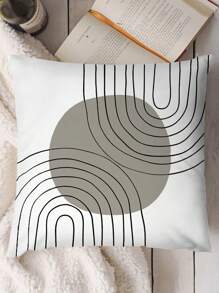 New Explosive Geometric Pattern Series Style Pillowcase Polyester Short Plush Pillow Sofa Cushion Cover 4pc (No Pillow Core)