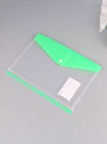 Carpeta de archivos de PVC transparente gruesa con botón a presión, tamaño A4, carpeta de archivos transparente y resistente al agua de gran capacidad con bolsillo para etiqueta, organizador de documentos, para almacenamiento de documentos de oficina y organización de artículos de papelería de estudiantes, excelente para la temporada de regreso a clases