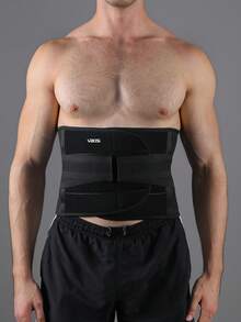 VBOSI 1 Piece Women Men Adjustable Waist Trainer Lower Back Support For Squat Gym Training - Black - View 3