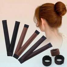 Franse donut haarknotmaker schijfkrulroller voor vrouwen meisjes DIY magische schuimsponzen styling haarclip stylingtool accessoires gemaakte haarband, terug naar school, essentiële reis- en vakantiebenodigdheden, haaraccessoires voor vrouwen