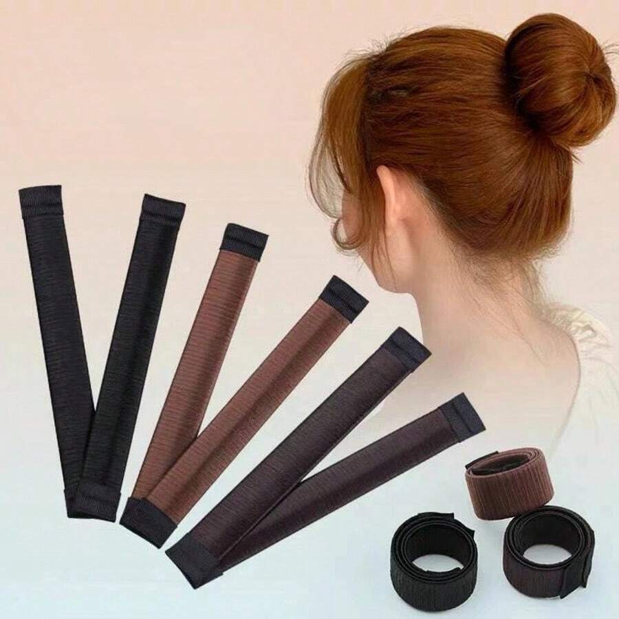Franse donut haarknotmaker schijfkrulroller voor vrouwen meisjes DIY magische schuimsponzen styling haarclip stylingtool accessoires gemaakte haarband, terug naar school, essentiële reis- en vakantiebenodigdheden, haaraccessoires voor vrouwen