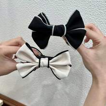 1pc/3pcs New Bowknot Double-Sided Hair Claw Clips, Versatile Bun Holder, Suitable For All Seasons - Multicolor - View 4