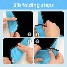 1pc Adult Dining Apron, Adjustable Buckle & Strap, Crumb Catcher, Reusable & Machine Washable, Suitable For Women & Elderly, Great Gift For Moms - Multicolor - View 6