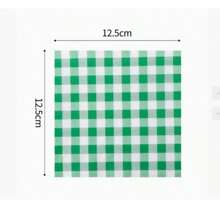 1 stuk kleine tissue servetten, uitgevouwen afmetingen 25*25 cm [gevouwen afmetingen 12,5*12,5 cm], wegwerp feestartikelen, effen roze, groene, blauwe tissue papieren servetten, enkellaags bedrukt enkelzijdig papieren servet