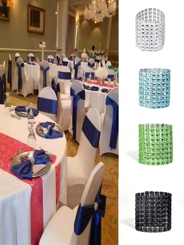 3 stuks/5 stuks sprankelende servetringen met strass, herbruikbaar voor bruiloftsfeesten, Thanksgiving, Moederdag, vakantiedecoratie voor thuis, doe-het-zelf tafeldecoratie voor feesten, zorgt voor een elegante en comfortabele eetervaring voor moeders
