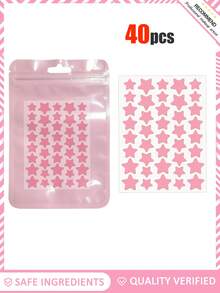 480pcs Pink, Black, White, Blue, Purple, Green Star Pattern E-Star Face Stickers, Essential For Photo Taking And Face Painting, Suitable For Various Parties, Gatherings And Entertainment Activities. 240/40pcs Set, Cosmetics, Affordable Price, Can Be Used For Room Decoration, Vanity, Travel, Bedroom, Makeup Accessories, Christmas Gifts, Cosmetics, Makeup Tools, Cheap Goods, Gifts, Women Gifts, Christmas Gifts. - Black - View 9