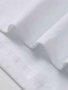 男士时尚印花宽松短袖T恤 | 精致设计 | 夏季必备 | 轻松搭配，展现你的风格 - 白色 - 查看 5