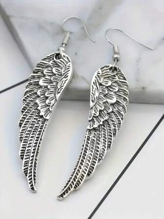 Vintage Angel Wings hänge örhängen - evig gotisk stil, symbol för frihet, lämplig för fester eller som en gåva