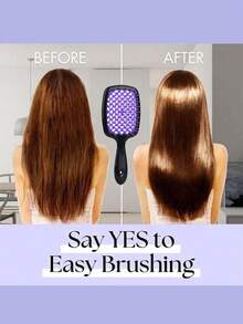 6件套美发造型梳套装，干湿两用卷发梳（适用于3/4 ABC自然波浪卷发）、超细喷雾瓶、尖尾梳、发际线及后颈边缘梳，适合粗细发质，护发工具