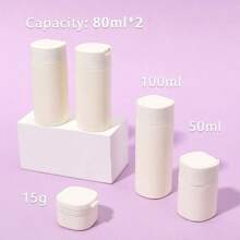 5 Packs Nordic Silicone Travel Cream Dispenser Bottles - Soft Touch, Unscented Refillable Cosmetic Containers For Lotion, Shampoo, Cleanser & Shower Gel | Leak-Proof Portable Bathroom Accessories, TSA-Friendly Travel Must-Haves & Spray Bottle Gadgets