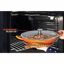 Paella Pan With Oven Friendly Lid –36cm Kitchen Cookware - Default - View 3