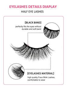 10 Pairs Natural-Looking Cat Eye False Eyelashes, Delicate And Lightweight, Suitable For Daily Wear - wispy lashes - View 6
