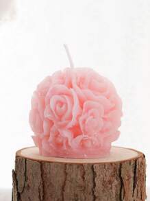 1pc Mini Rose Ball White/Red/Pink Scented Candles,Soy Wax Aromatherapy Scented Candles,Fresh Air, Enhance Home Atmosphere And Photo Environment Props,Aromatherapy Candle Decoration,For Family Bedrooms, Birthdays, Weddings, Spring,Wedding Decor,Home Decor,Gift Idea For Wedding Season, Mother's Day Creative Premium Gift