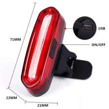 Sinalizador Traseiro Led Lanterna Bike Recarregavel 3 Cores - Preto - Visão 5