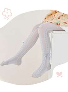 3 perechi de dresuri transpirabili pentru fete, colanți drăguți pentru copii mici, ciorapi plasă anti-țânțari, vară