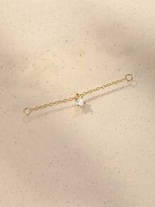 1 Pc DIY Tassel Chain 925 Sterling Silver Earring For Women Vintage Earring Accessories Minimalist Wedding Party Bridal Jewelry Fine Jewelry