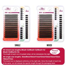 FADVAN 0.07 8-12mm C/D/L/M-Curl Mix Lashs 12 Rows YY/3DW/4DW/5DW/6DW/7DW/8DW Shape Lashes Natural Soft Lash Tech Supplies Brazilian Eyelash Premade Volume Fan Lashes Extension,Professional Eyelash Grafting,Lash Tech Supplies