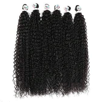 28inch 100g/3pcs Synthetic Jerry Curly Hair Bundles Soft Long Hair Extension Organic Fiber Fake Hair For High Quality Hair Suitable For Daily Wear On Holiday Festival