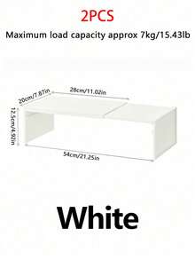 1/2pcs Kitchen Countertop Spice Organizer Desktop Utensil Rack Under Sink Storage Rack Storage Rack Stackable, Aesthetic Room Decor, Space Utilization, Home Decor, Kitchen Accessories, Bathroom Decor, Bedroom Decor, Shoe Rack - White - View 15