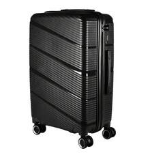 Medium Suitcase 23KG Unbreakable Polypropylene Dubai Expandable Swivel Black - màu đen - Xem 1