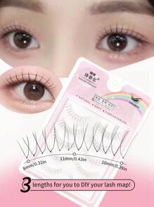 "Hot" Novice,5 Paris Japanese And Korean Women's Lovely Style False Eyelashes, New U-Shaped Natural Slender False Eyelashes, Suitable For Beginners And Daily Use, COSPLAY, Anime Style False Eyelashes.
