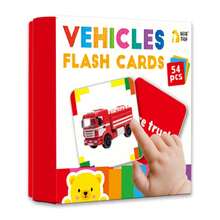 54 张/盒儿童教育闪卡，词汇英文字母卡，早教 ABC 闪卡，双面生动插图，适合宝宝的第一件教育玩具 - 彩色 - 查看 15