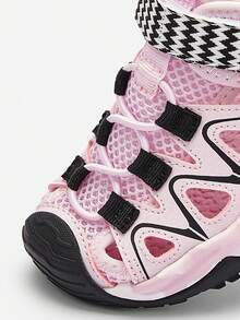 Balabala 兒童運動涼鞋，男孩和女孩夏季新系列，沙灘鞋，閉趾水鞋 - 粉色 - 查看 10