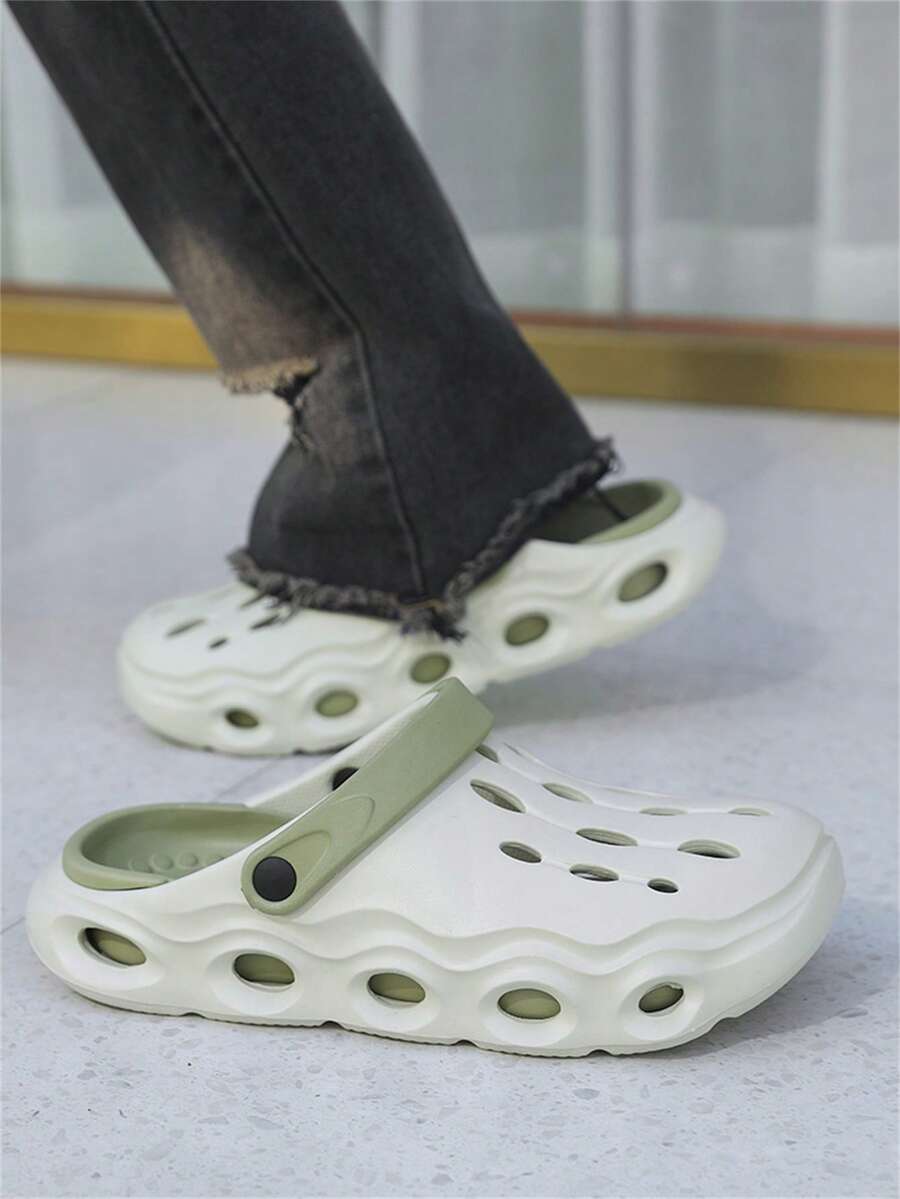 Garden Clogs Outdoor/Indoor Men Slippers, - Avocado - View 1