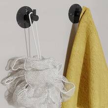 Cârlig adeziv Cârlig rezistent la perete Cârlig rezistent la apă, potrivit pentru agățat jachete, pălării, cârlige pentru prosoape, montat pe perete - baie și dormitor - Multicolor - Vizualizare 2