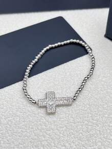 1 pièce Bracelet élégant et haut de gamme pour femme en forme de serpent avec cristaux rouges et base de bracelet réglable, idéal pour une utilisation quotidienne, cadeau parfait pour les fêtes pour les femmes