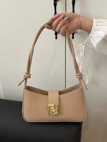 小包包女士腋下包2025新款休闲女包简约时尚女士洋气单肩斜挎包小方包 - 卡其色 - 查看 7