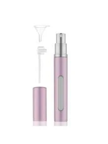 1 pièce Flacon de parfum de voyage rechargeables de 5 ml, vaporisateur d'atomiseur vide mini pour parfum, bouteilles de vaporisation de taille voyage portables avec entonnoir, cadeaux pour filles, femmes, mère, décoration de salle de bain, été, rentrée scolaire