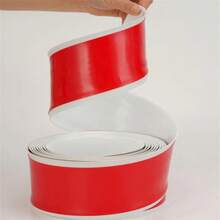 1pc 1M/3Meters/6M Length 8cm Width Self-Adhesive PVC Skirting Board, Flexible Molded Decorative Corner Trim For Home Renovation - White - Multicolor - View 12