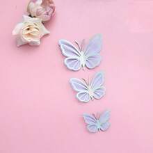 3Pcs Butterfly Cake Topper Cakes Decoration Simulation Butterfly Wedding Crafts Party Decoration DIY Home Wall Stickers - Multicolor - View 16
