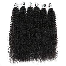 28 pulgadas, 100g/3 piezas Extensiones de cabello sintético rizado, cabello largo suave, pelucas de fibra orgánica, pelucas de alta calidad adecuadas para uso diario, festivales y celebraciones - Multicolor - Ver 2