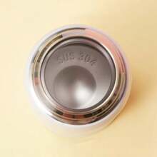 Miniso Disney Mickey Flip-Top Thermos Cup, 320mL/10.82oz Capacity, One-Touch Flip-Top Design, Suitable For School/Outdoor Use (1 PC) - Grey - View 3