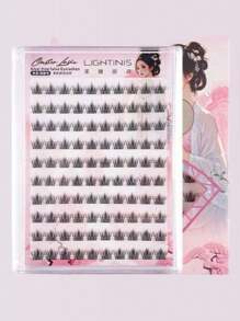 60/80/100/120 grupos de pestañas postizas Chang'e sin pegamento, pestañas postizas de gato de cara grande sin pegamento, maquillaje, maquillaje, pestañas, accesorios de viaje