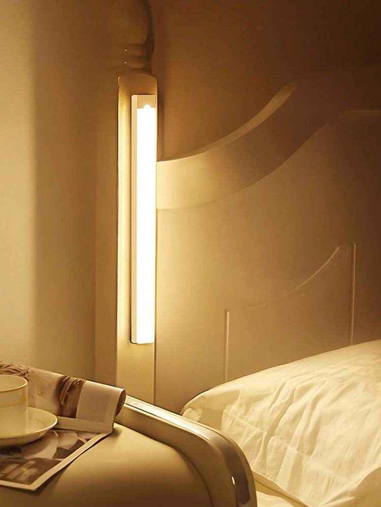 Đèn tủ bếp LED, đèn tủ bếp LED không dây, có cảm biến chuyển động, đèn ngủ LED hút tự động 3 chế độ, đèn sạc loại C, đèn tủ quần áo, đèn nền cầu thang thích hợp cho tủ quần áo nhà bếp vào ban đêm - trắng - Xem 5