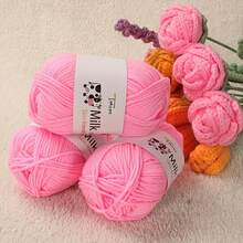 150g (Contains 3pcs) Soft Medium Thick Yarn For Handmade Knitting DIY Crafts, Handmade Gifts, Sweaters, Hats, Scarves - Multicolor - View 6