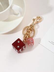 1pc Cherry Pendant Keychain - Cherry, Apple, Pear, Strawberry Pendant Car Keychain, Women Gift, Christmas Gift, Valentine's Day Gift, Summer - Multicolor - View 3