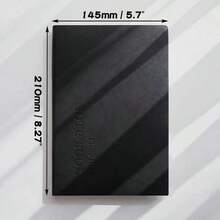 1pc A5 Grid Notebook - 80GSM Checkered Paper, 264 Pages Travelers Journal For School Office Meeting Record - Back To School Supplies - one-size - View 12