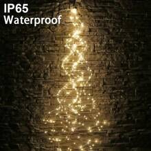 Solar Tree Vine Lamp String Fairy Lamp Outdoor Garden String Lamp 100/200/300LED Garden Christmas Tree Decorative Lamp