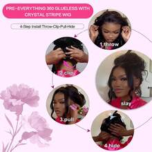 bling hair Invisible Strap 360 Lace Front Wigs Human Hair Pre Plucked Upgrade Hidden Strap Most Popular 180% Density Wavy Lace Front Wigs Human Hair With Baby Hair Invisible Drawstring 360 Lace Front Wigs Human Hair For Women Natural Color Natural Hairline - Natural Black - Xem 2