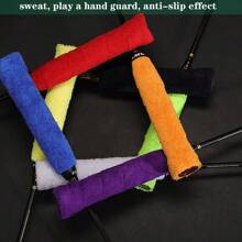 2pcs/9pcs Premium Badminton Racket Towel Grip, Anti-Slip Sweat Absorbing Shock Absorbing Universal Wrap Tape, Suitable For Tennis, Squash, Pickle Ball Rackets, Baseball Bats, Field Hockey Sticks And Various Sports & Fitness Equipment, DIY Customizable Design, Attractive Colors, Practical And Cost-Effective